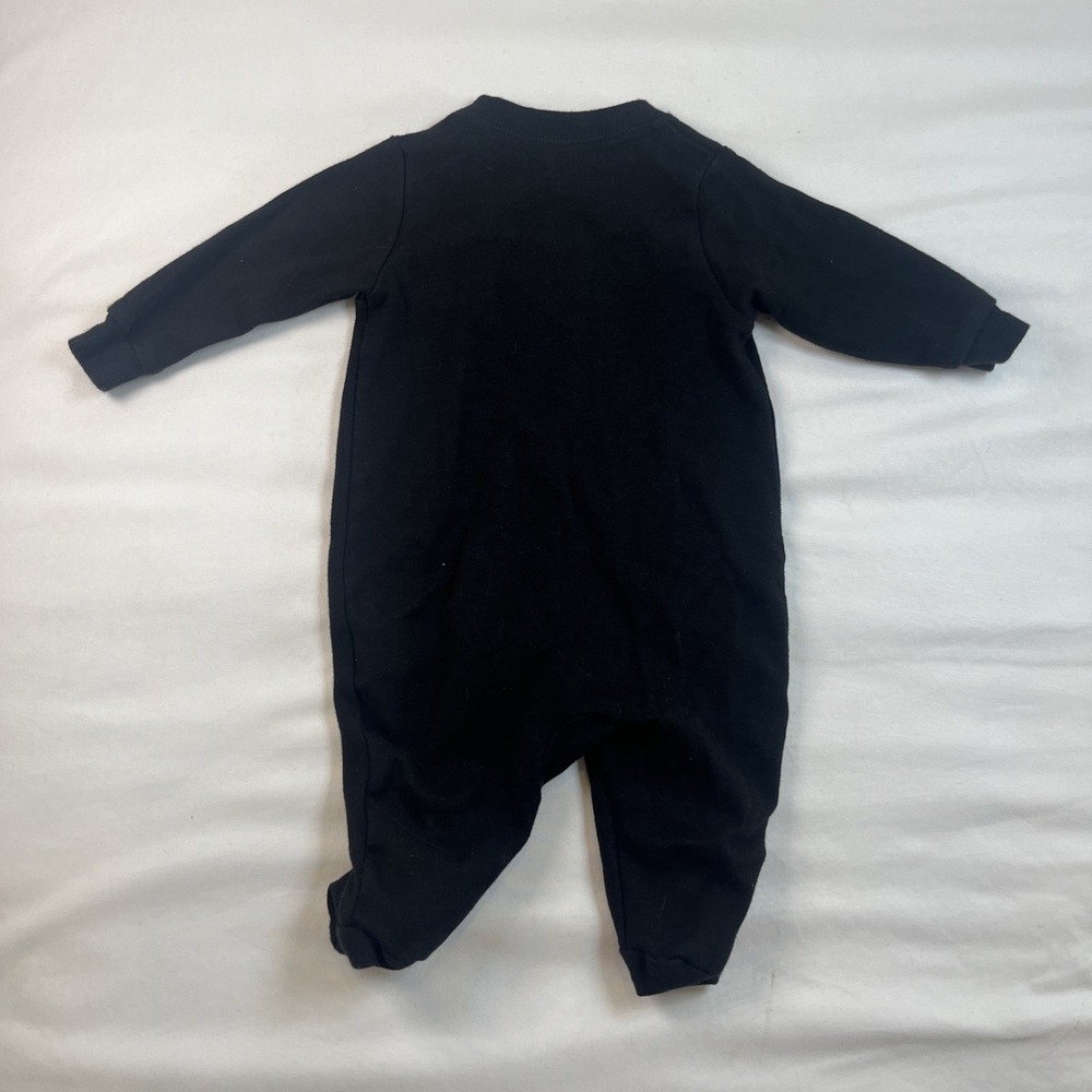 Faded Glory Newborn Infant Baby Kids‎ Glow in Dark Skeleton Black Zip One Sleep - Picture 4 of 4